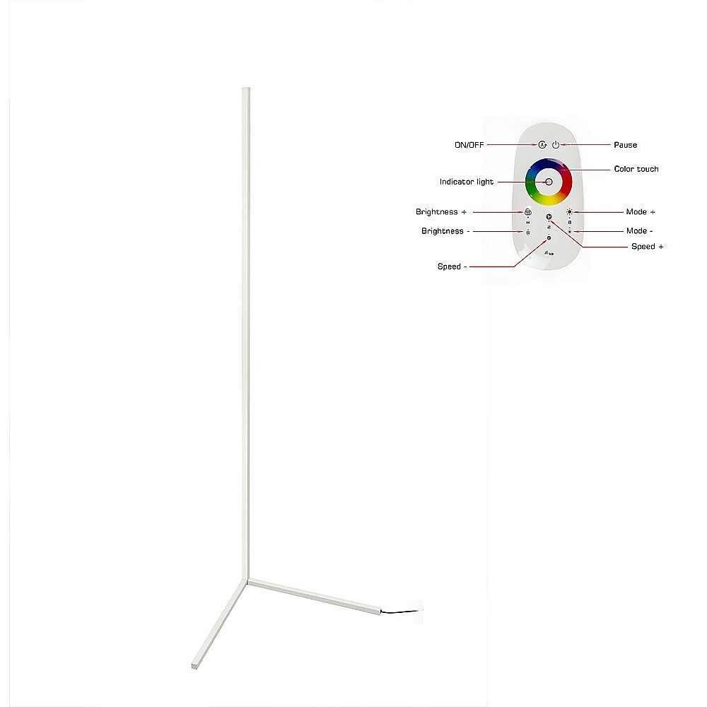 Modern - Colour RGB - Minimalist LED Corner Floor Lamp - White - Mood Lighting - image6