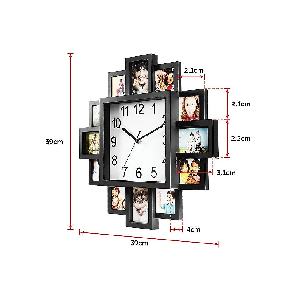 Photo Frame Clock Picture Collage 12-P Display Wall Clock Photowall Home DÈcor - image7