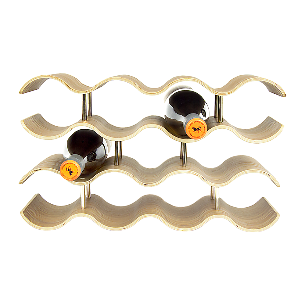 Wooden Wave Wine Rack/Creative Home Grape Wine Holder Shelf Cabinet/Bottle Rack - image6