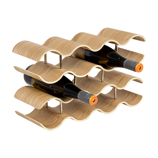 Wooden Wave Wine Rack/Creative Home Grape Wine Holder Shelf Cabinet/Bottle Rack - image1