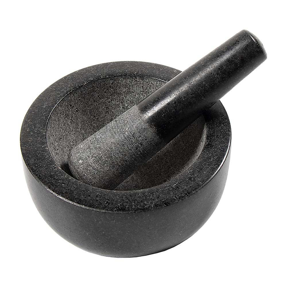 Large Pestle and Mortar Set Durable Granite Stone Spice & Herb Crusher - image1