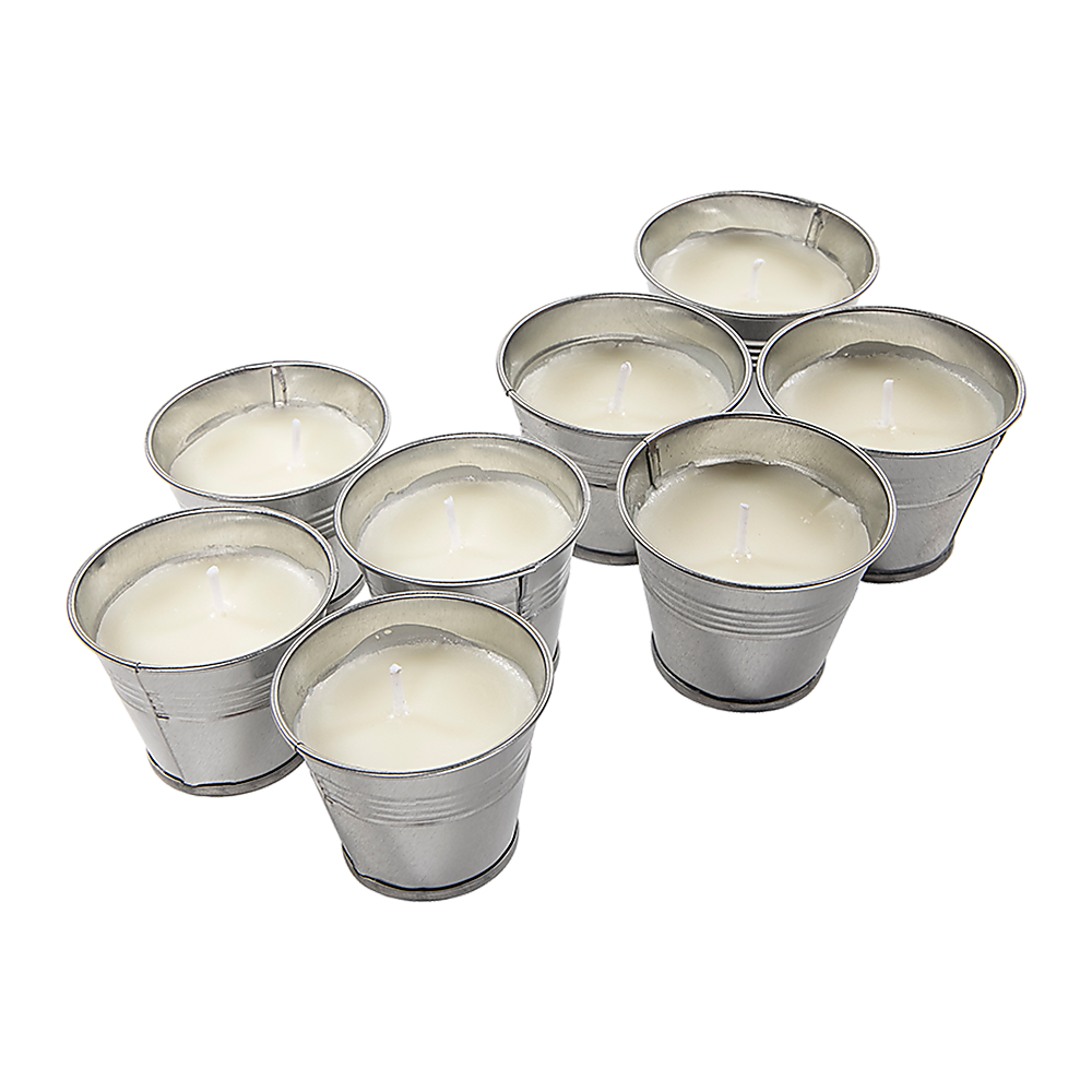 8x Mosquito Insect Bug Repellent Small Bucket Citronella Candles - image7