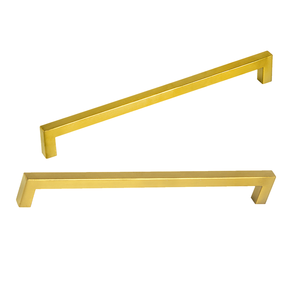15x Brushed Brass Drawer Pulls Kitchen Cabinet Handles - Gold Finish 256mm - image5