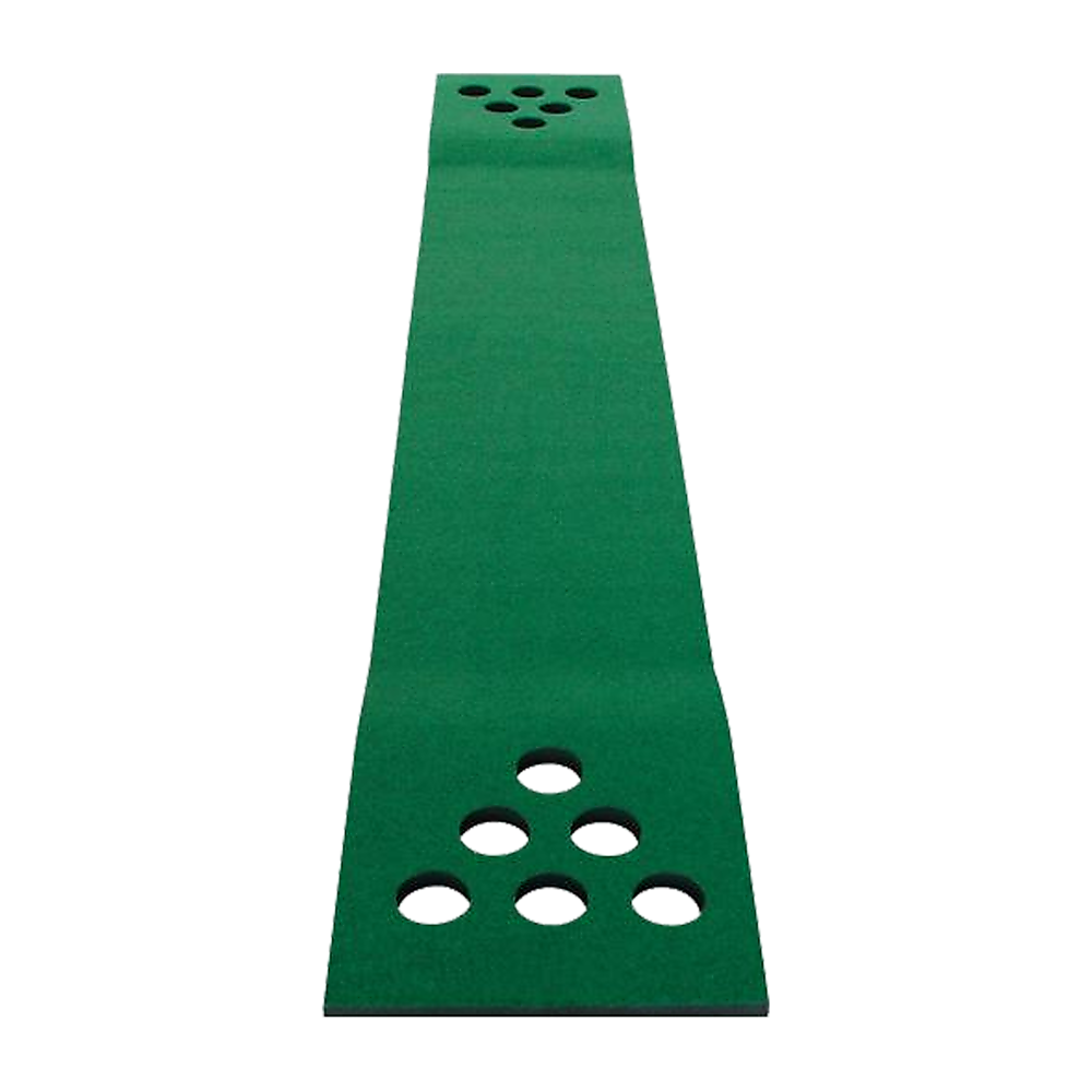 Golf Beer Pong Game Toy Set Green Golf Putting Matt with 2 Putters, 6 Balls - image5