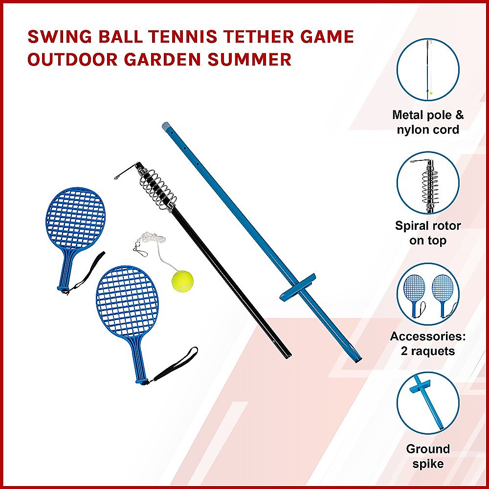 Swing Ball Tennis Tether Game Outdoor Garden Summer - image3