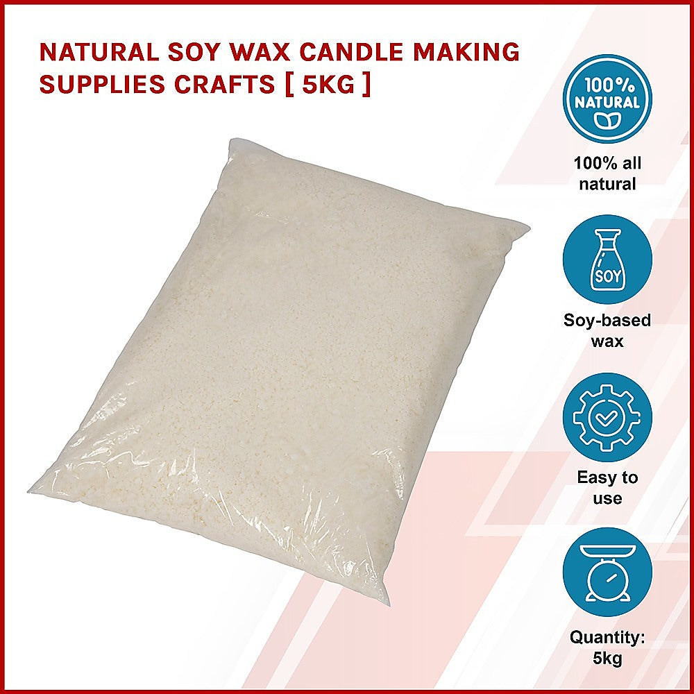 Natural Soy Wax Candle Making Supplies Crafts [ 5kg ] - image3