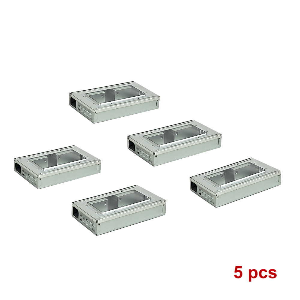 5x Humane Mice Trap Reusable Safe Catching Metal Mouse Multi Live Catcher - image7