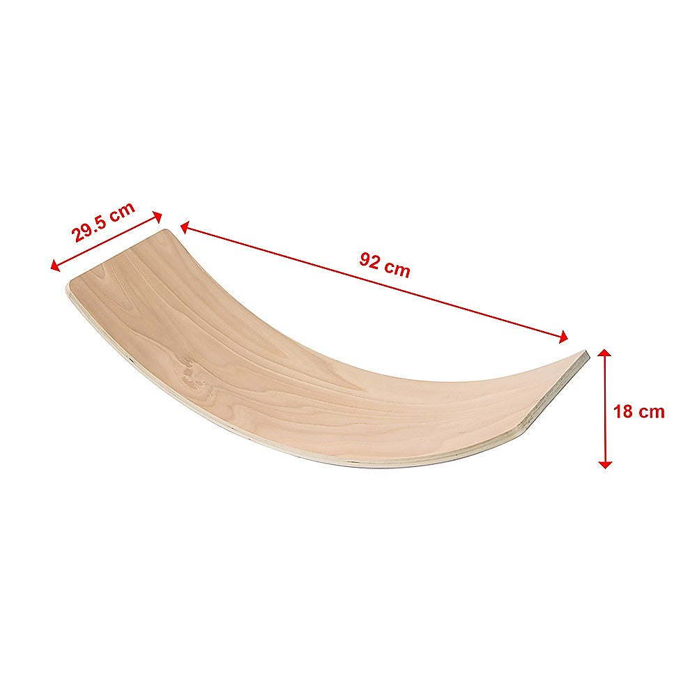 Balance Board Beam Seesaw Wooden Child Kids Adult Yoga - image7