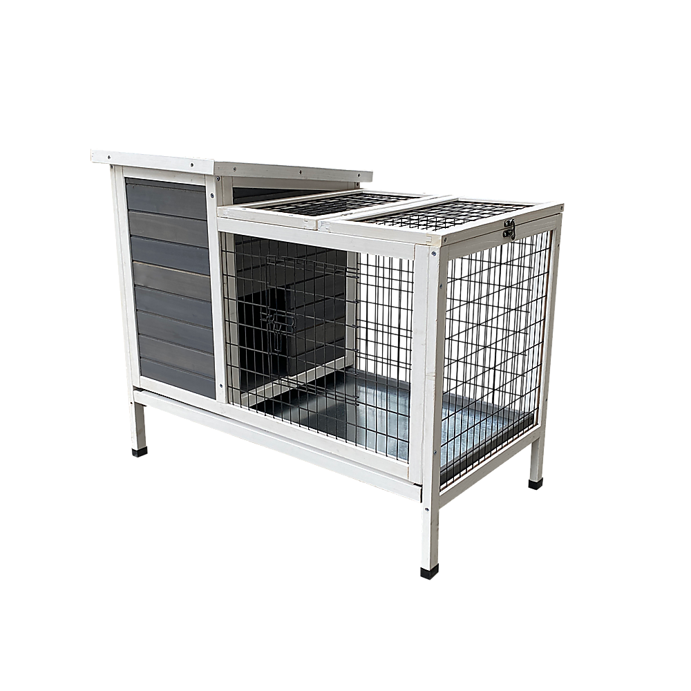 Rabbit Bunny Cage Hutch Pet Cages Enclosure - image1