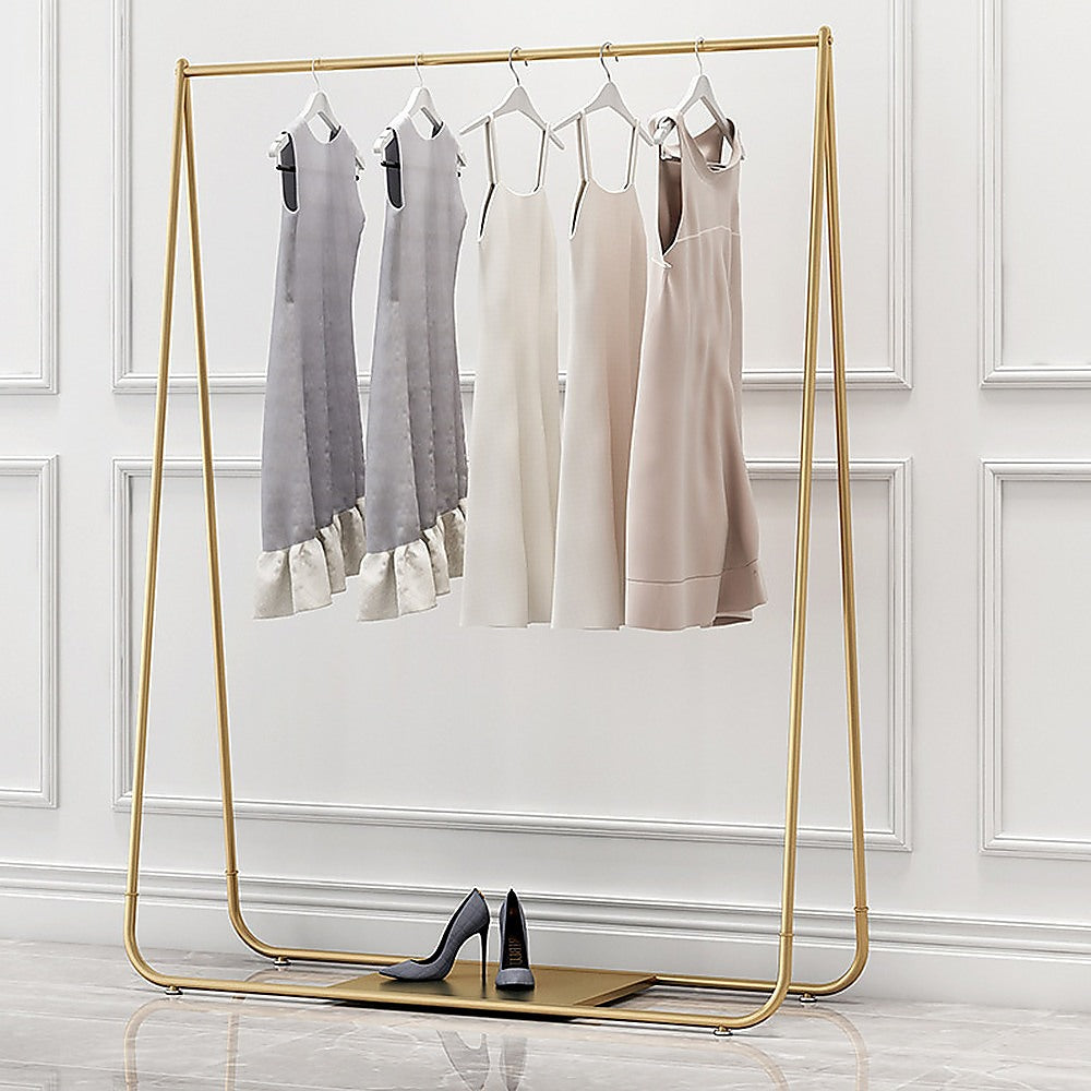 Gold Clothing Retail Shop Commercial Garment Display Rack - image2