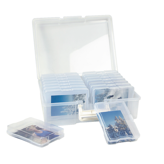 Jumbo Photo Storage Box 1600 4x6 Picture Album Organizer Container Craft Case - image1