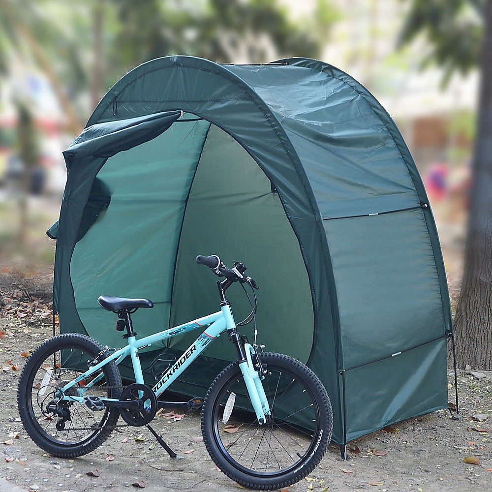 Bicycle Shelter Outdoor Bike Cave Garden Bike Storage Shed Tent Travel - image2