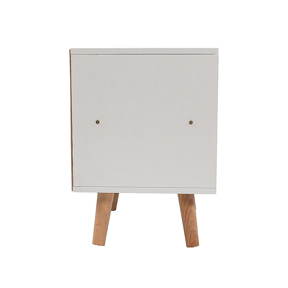 Bedside Tables Drawers Side Table Nightstand White Storage Cabinet Wood - image5