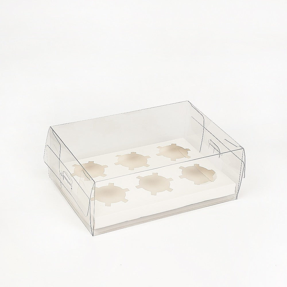 10Pcs Clear Dessert Boxes Cupcake Packing Boxes Bakery Cake Wrapping Boxes - image2