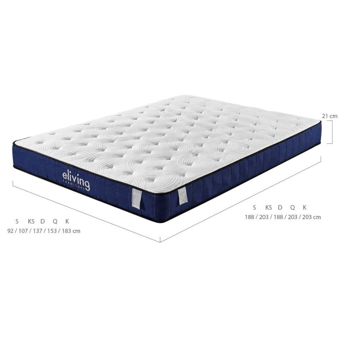 Cool Gel Memory Foam Mattress 5 Zone Pocket Spring - King - image6