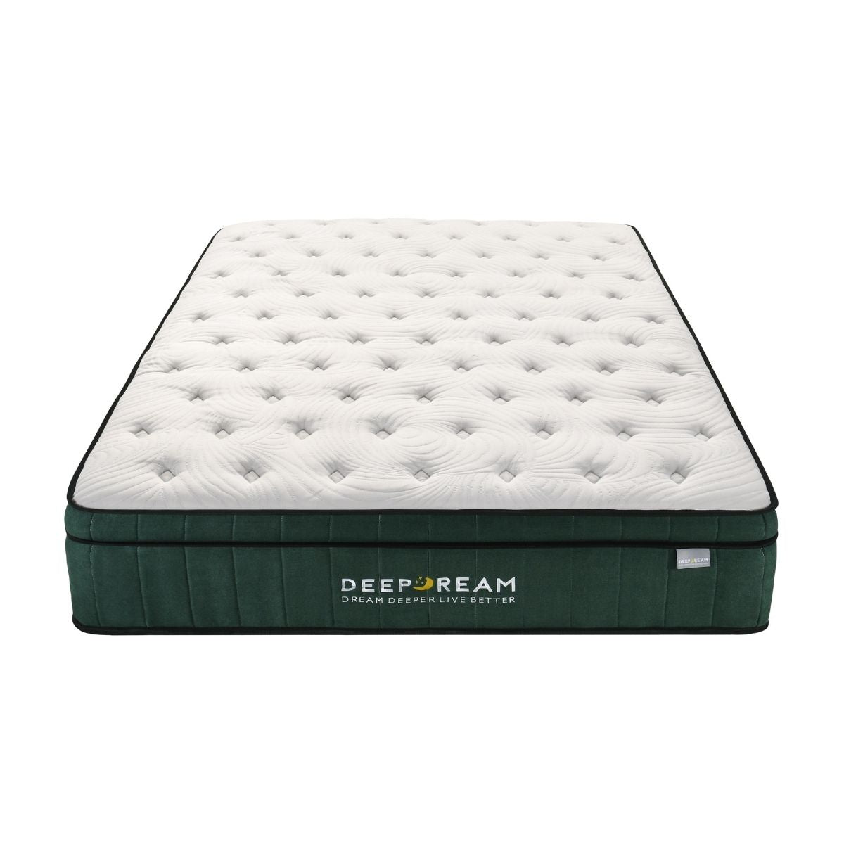 Green Tea Cool Gel Memory Foam Mattress 36cm 5 Zone King Single - image1