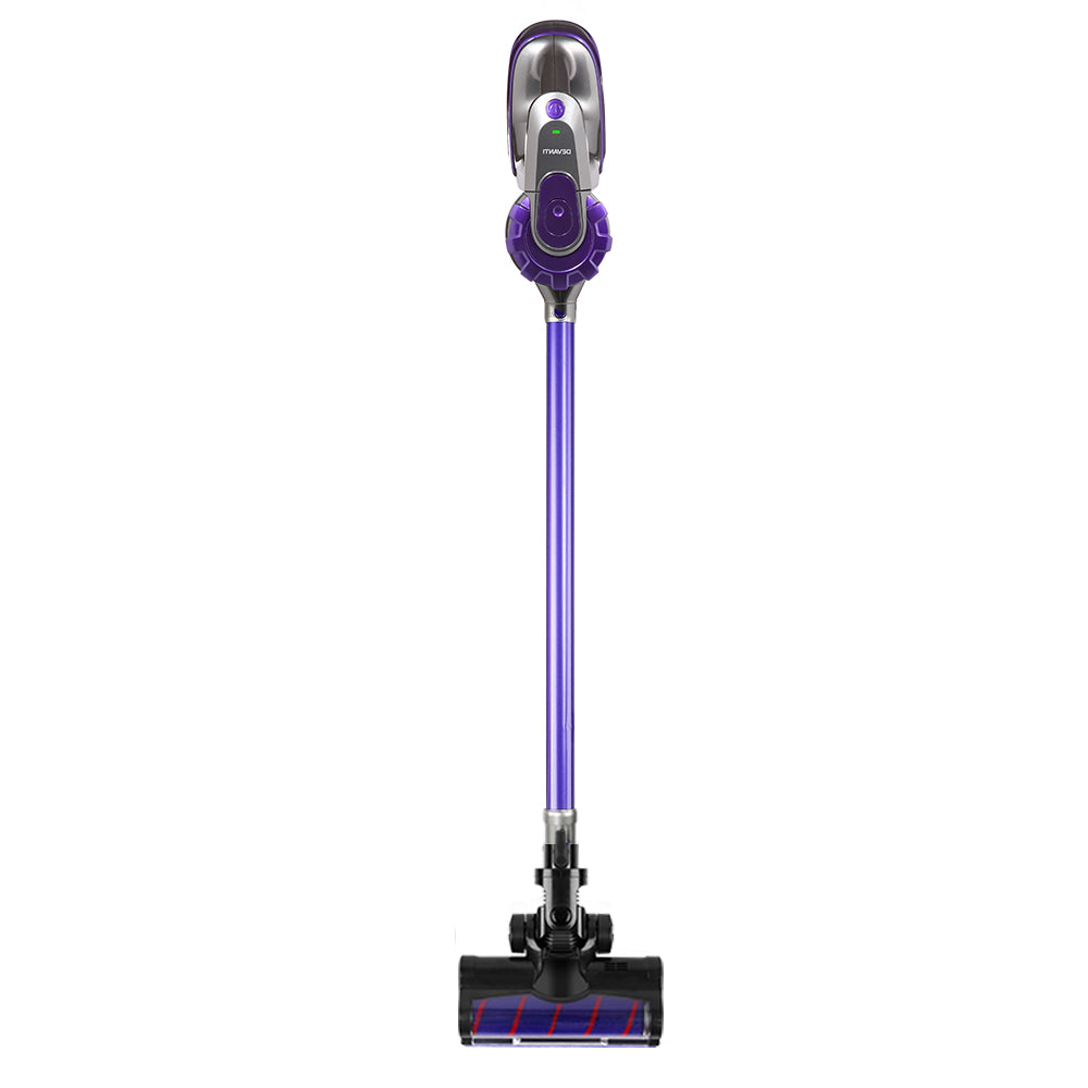 150W Stick Handstick Handheld Cordless Vacuum Cleaner 2-Speed with Headlight Purple - image3