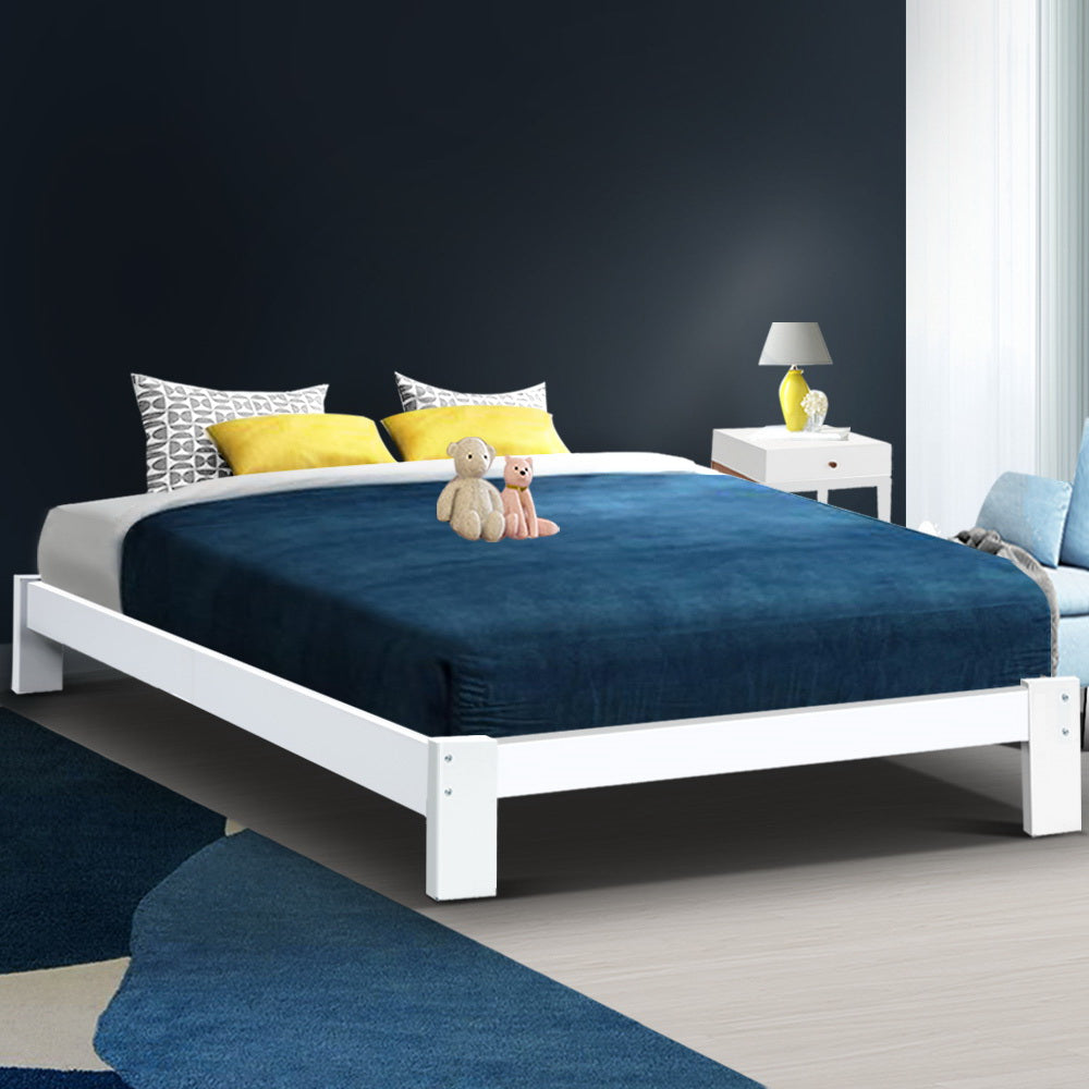 Queen Wooden Bed Base Frame Size JADE Timber Foundation Mattress Platform - image7