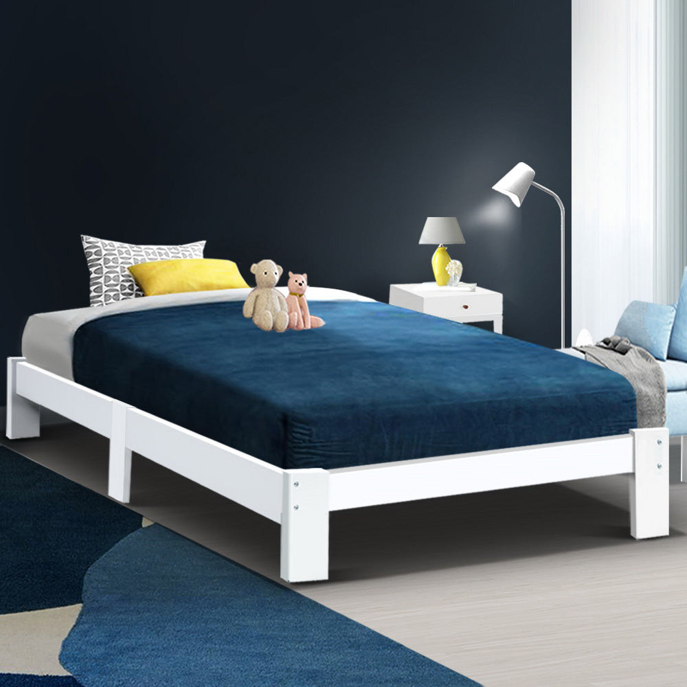 Bed Frame King Single Size Wooden Mattress Base Timber Platform JADE - image7