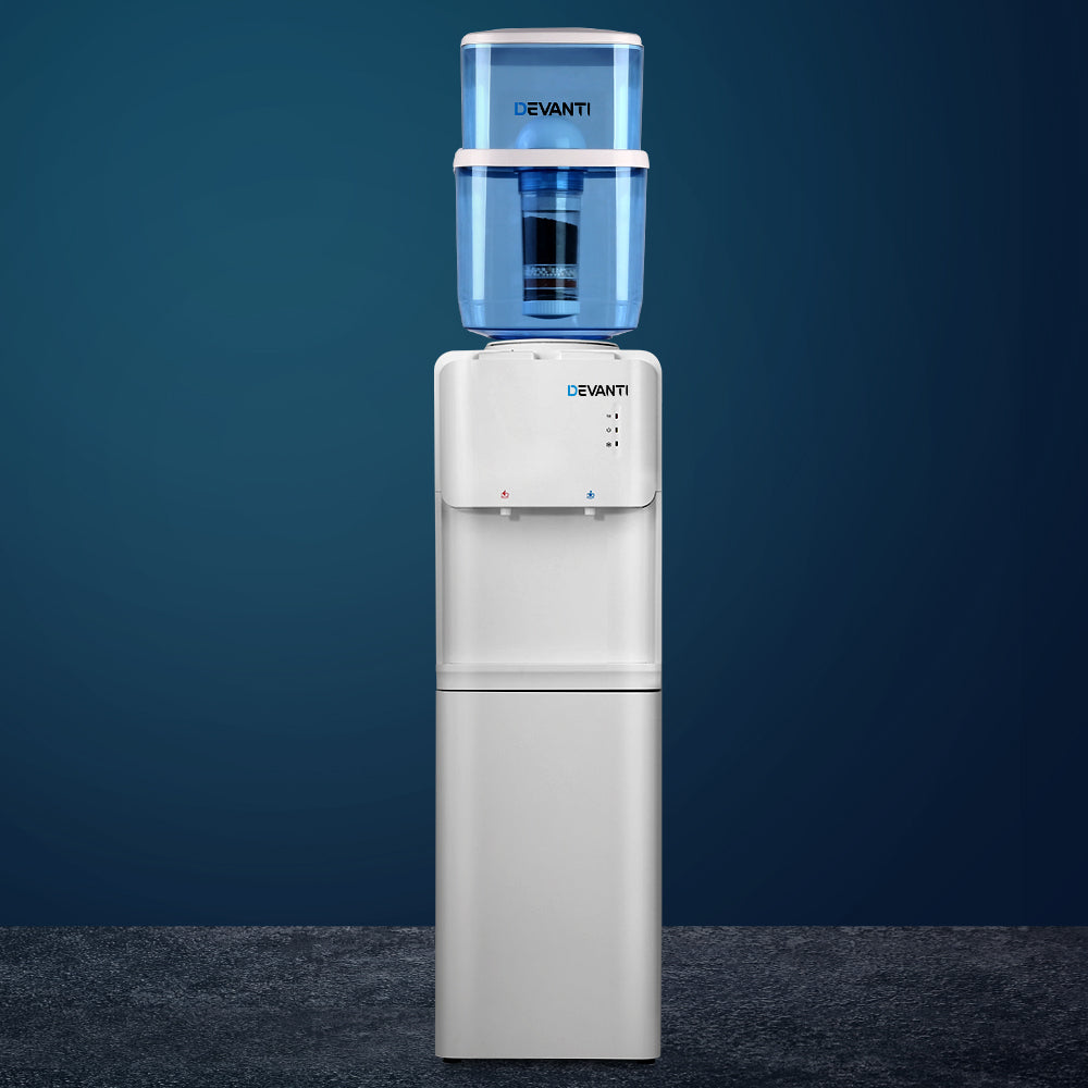 22L Water Cooler Dispenser Top Loading Hot Cold Taps Filter Purifier Bottle - image7