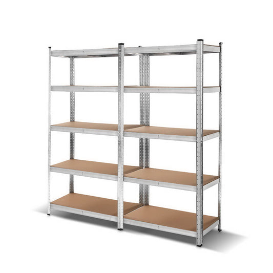 2x0.9M Warehouse Shelving Racking Storage Garage Steel Metal Shelves Rack - image1