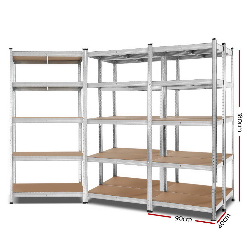 5x0.9M Warehouse Shelving Racking Storage Garage Steel Metal Shelves Rack - image2