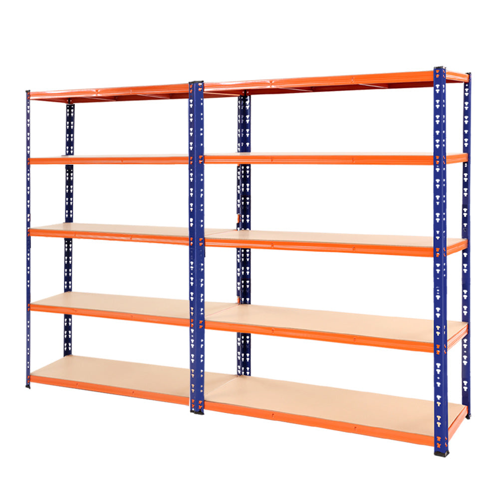 Giantz 2.4MX1.8M Garage Shelving Warehouse Rack Pallet Racking Storage Steel Orange&Blue - image1