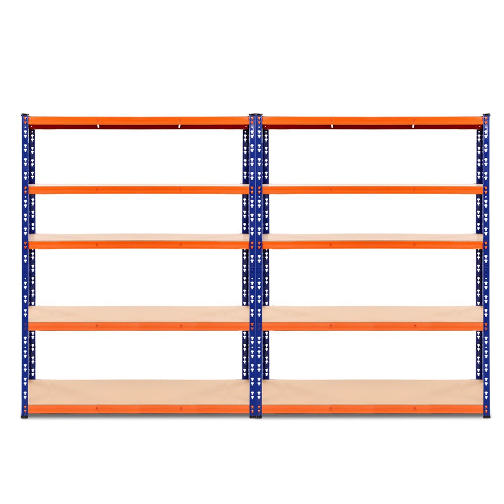 Giantz 2.4MX1.8M Garage Shelving Warehouse Rack Pallet Racking Storage Steel Orange&Blue - image3
