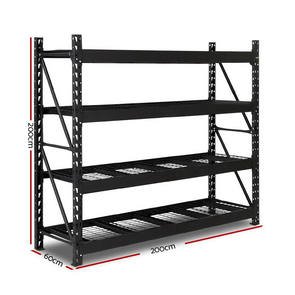 2M Warehouse Racking Shelving Heavy Duty Steel Garage Storage Rack - image2