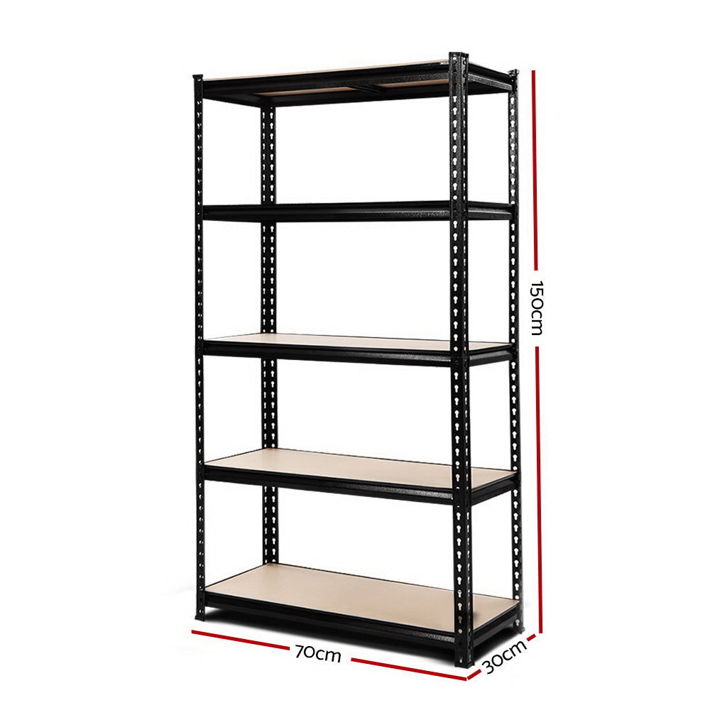 1.5M Warehouse Racking Rack Storage Shelf Organiser Industrial Shelving Garage Kitchen Store Shelves Steel - image2
