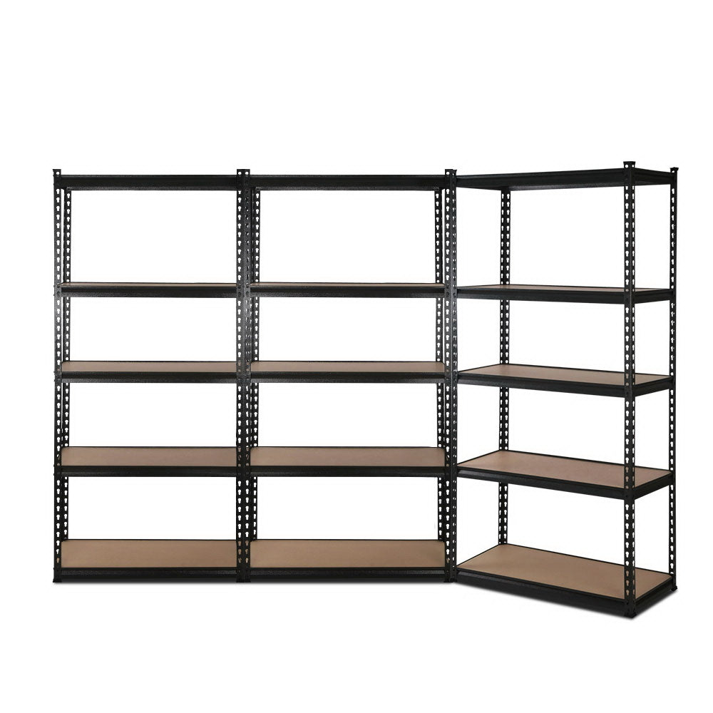 3x1.5M Warehouse Shelving Racking Storage Garage Steel Metal Shelves Rack - image1