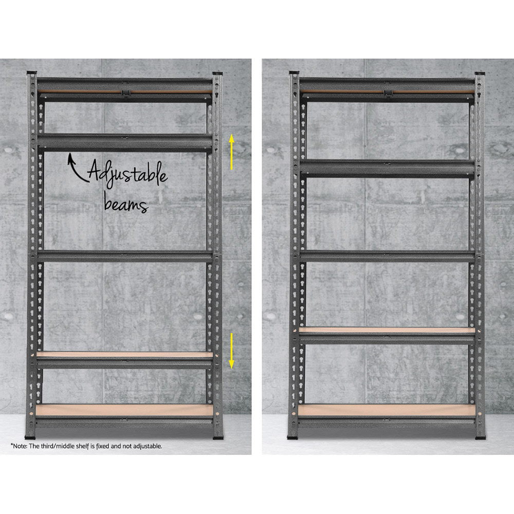 0.7M Metal Steel Warehouse Shelving Racking Garage Storage Shelves Racks - image5