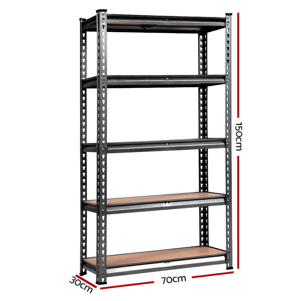 3x1.5M Warehouse Racking Shelving Storage Rack Steel Garage Shelf Shelves - image2