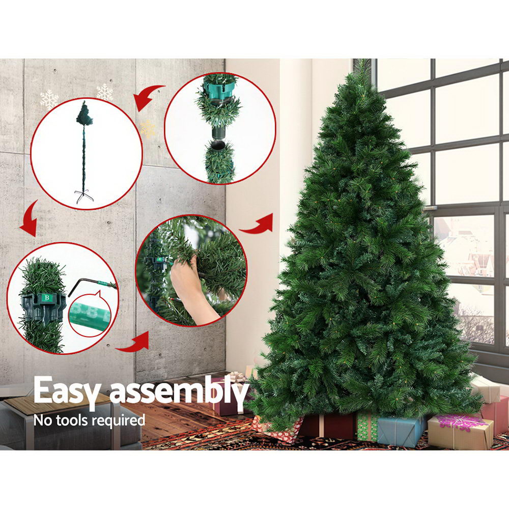 ingle Jollys Christmas Tree 1.8M 6FT Xmas Decoration Green Home Decor 1024 Tips - image5