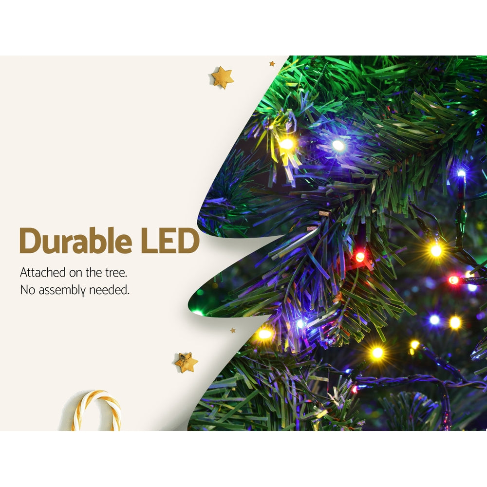 Jingle Jollys Christmas Tree 2.1M Xmas Tree with 2800 LED Lights Multi Colour - image6