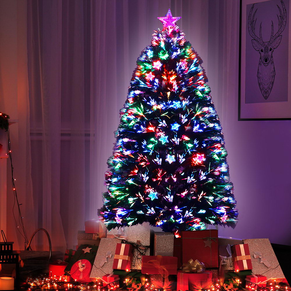 1.5M 5FT LED Christmas Tree Xmas Optic Fiber Multi Colour Lights - image8