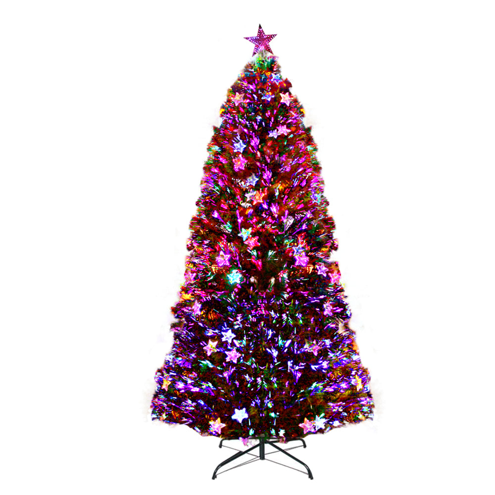 2.1M 7FT LED Christmas Tree Xmas Optic Fiber Multi Colour Lights - image3