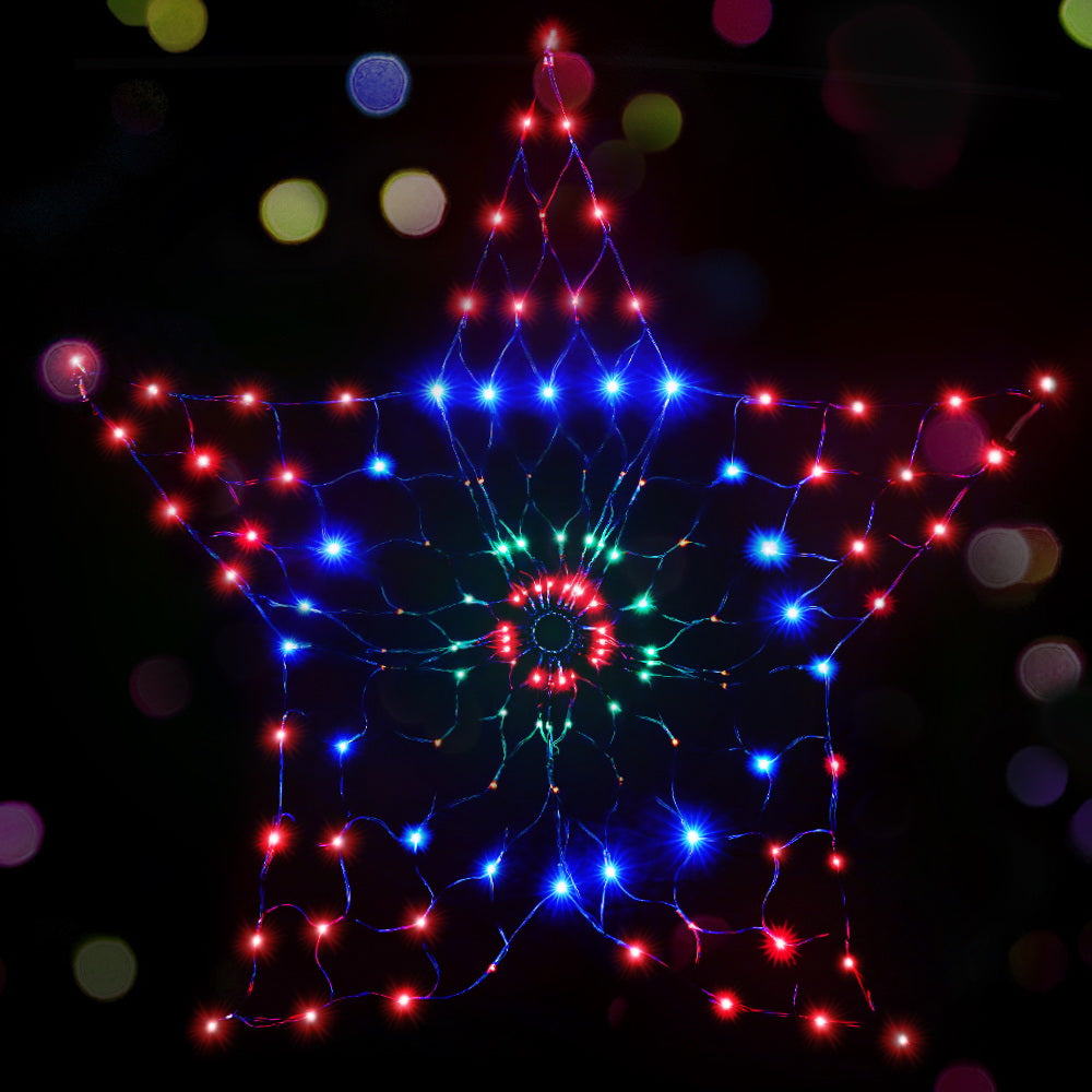 Christmas Lights Motif LED Star Net Waterproof Outdoor Colourful - image7