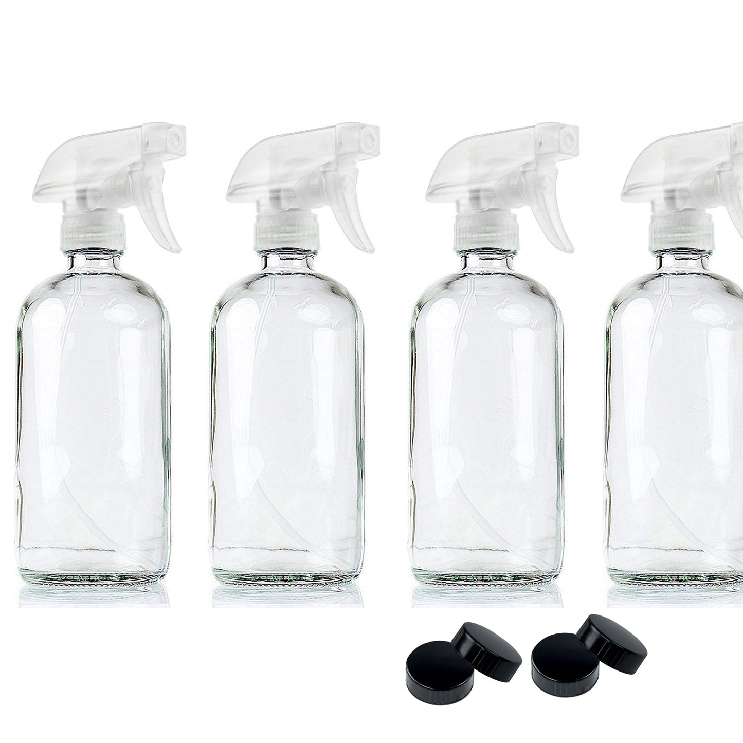 4x 500ml Clear Glass Spray Bottles Trigger Water Sprayer Aromatherapy Dispenser - image3
