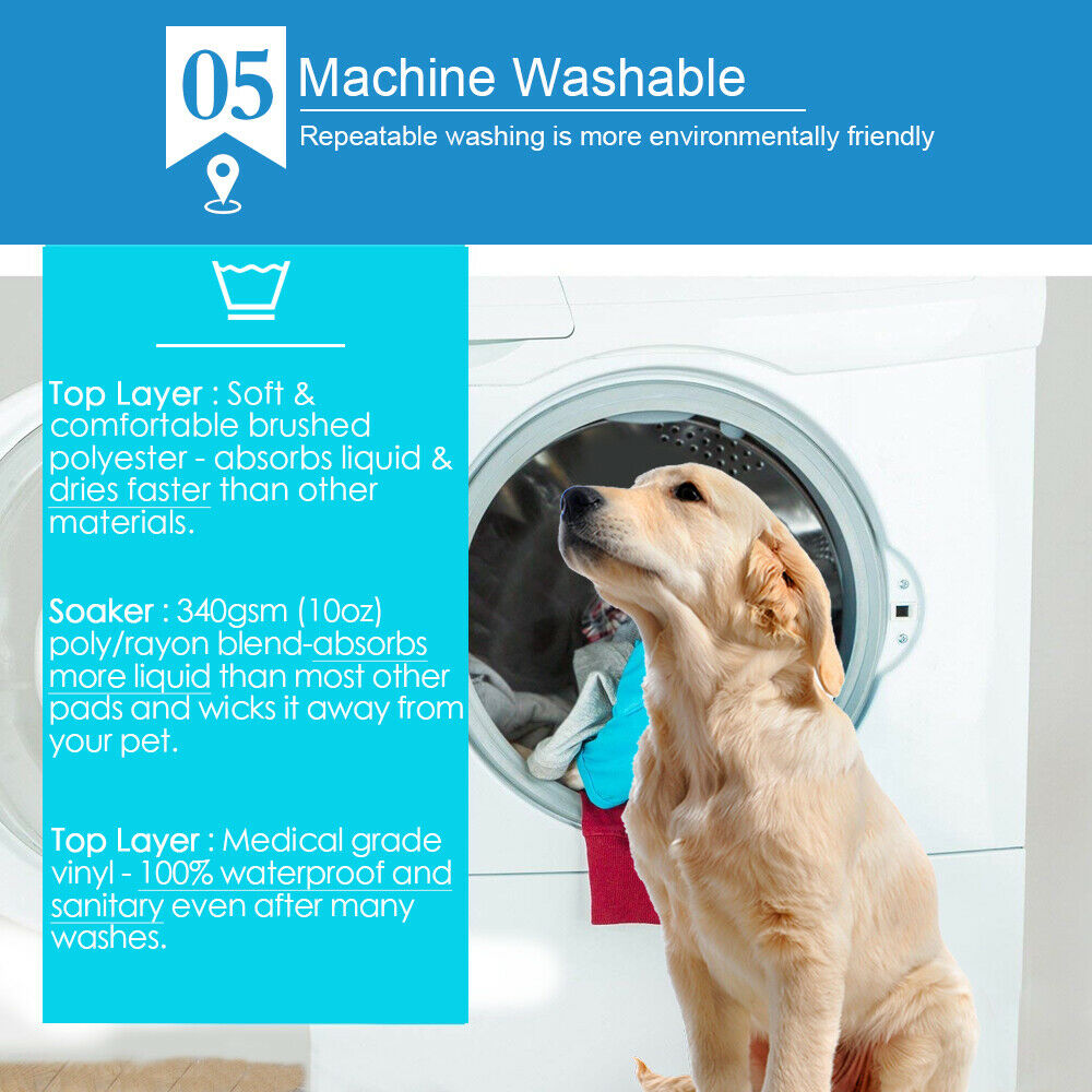 2 Pcs 120x180 cm Reusable Waterproof Pet Puppy Toilet Training Pads - image6