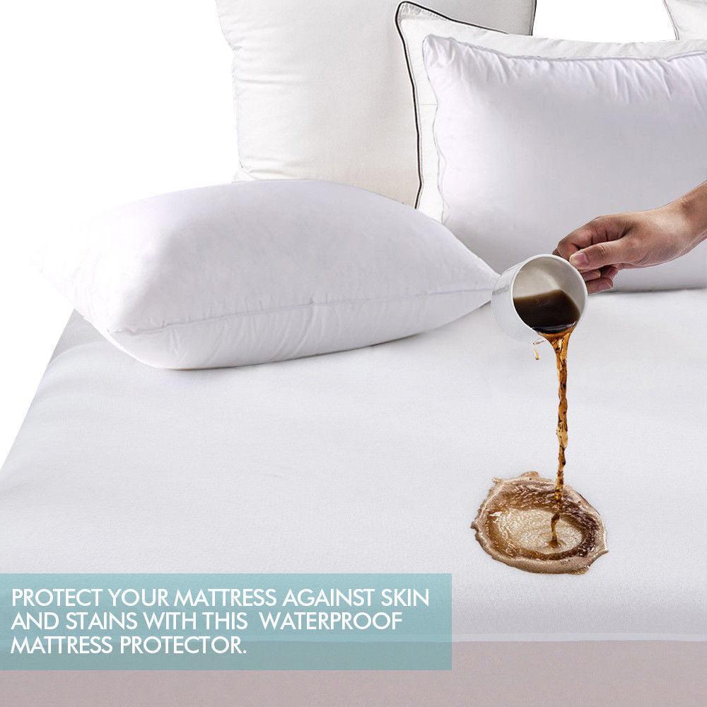 Terry Cotton Fully Fitted Waterproof Mattress Protector in Double Size - image8