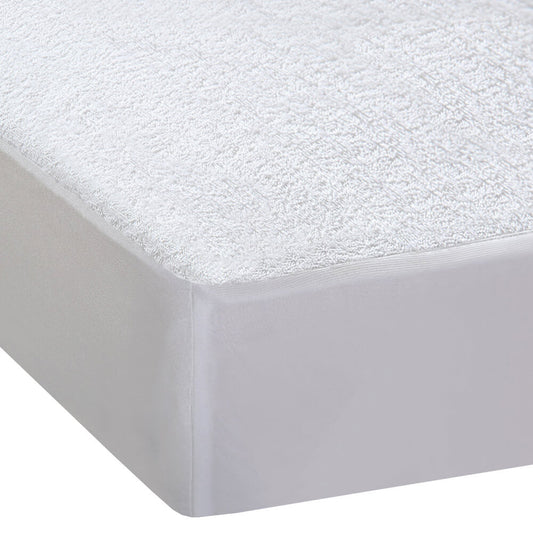 Terry Cotton Fully Fitted Waterproof Mattress Protector in Double Size - image1