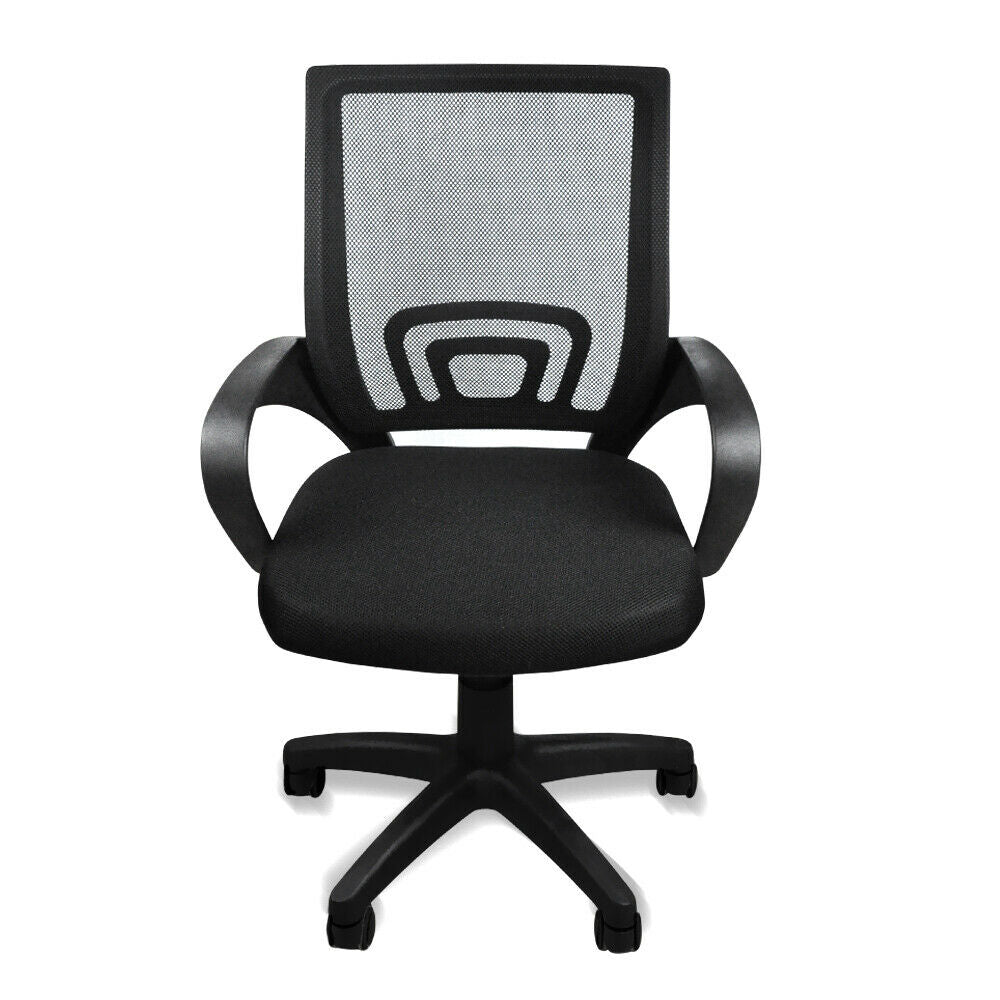 2 x Ergonomic Mesh Computer Home Office Desk Midback Task Black Adjustable Chair - image11