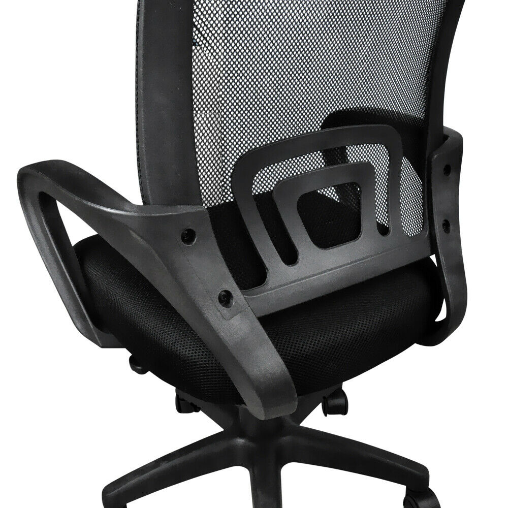 2 x Ergonomic Mesh Computer Home Office Desk Midback Task Black Adjustable Chair - image9