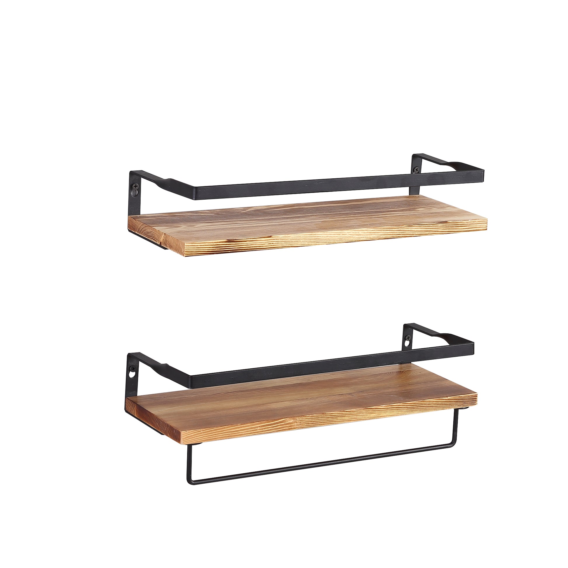 Levede Floating Shelf Brackets Towel Rail Rack Display Shelves Wall Mount Rack - image3