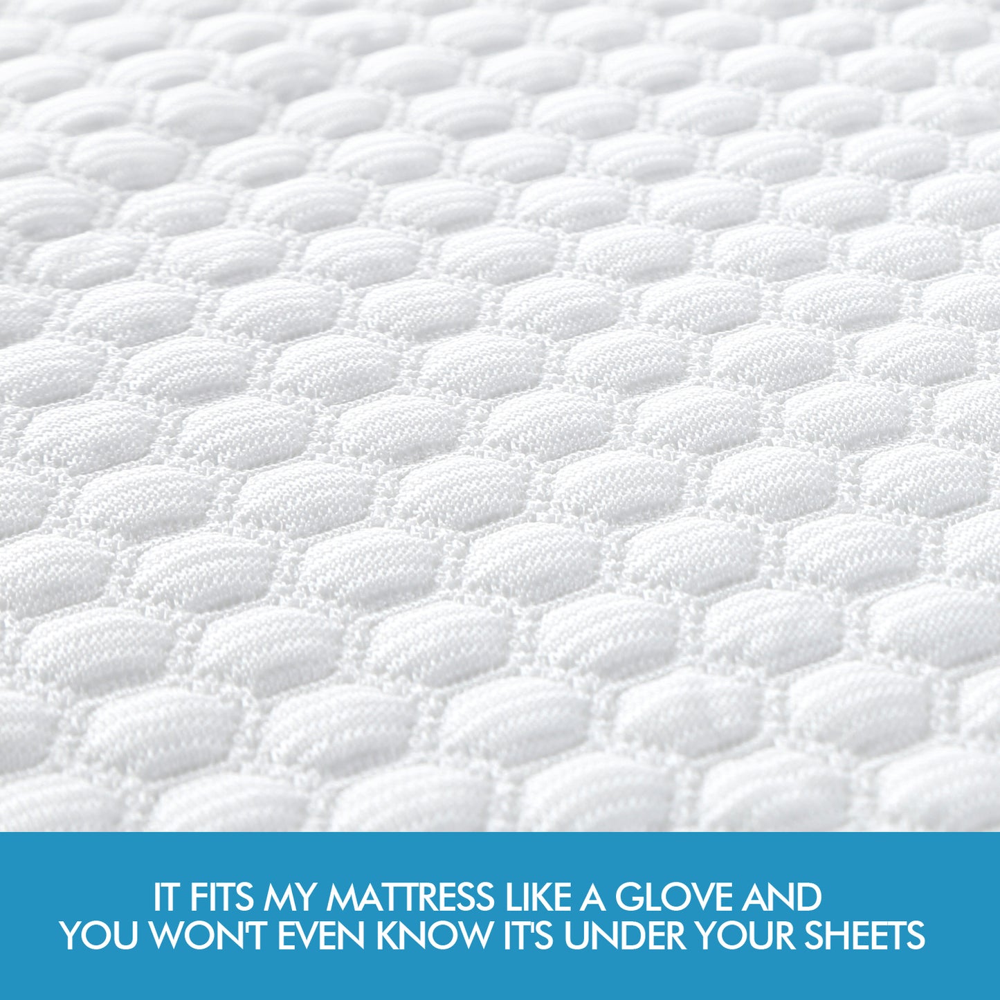 Mattress Protector Topper Polyester Cool Fitted Cover Waterproof Double - image11