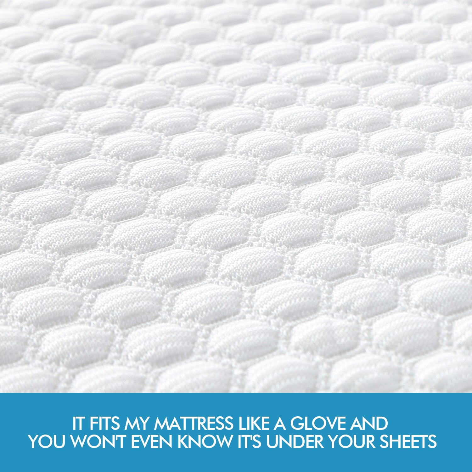 Mattress Protector Topper Polyester Cool Cover Waterproof Super King - image11