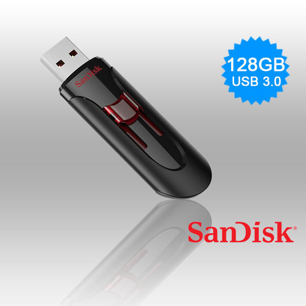 SANDISK SDCZ600-128G 128GB CZ600 CRUZER GLIDE USB 3.0 VERSION - image1