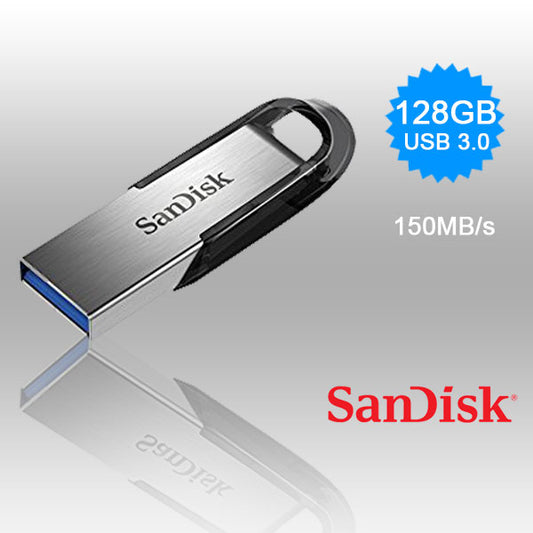 SANDISK 128GB CZ73 ULTRA FLAIR USB 3.0 FLASH DRIVE upto 150MB/s - image1