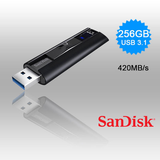 SANDISK CZ880 EXTREME PRO USB 3.1 420/380mb/s  SOLID STATE FLASH DRIVE 256GB SDCZ880-256G - image1